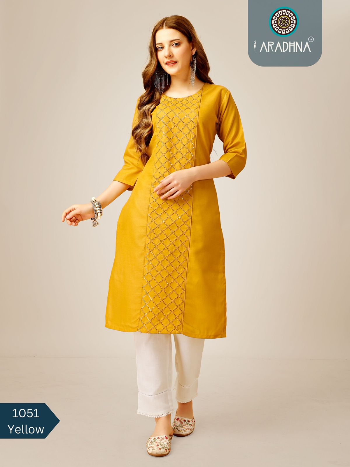 1051 Designer Cotton Kurtis With Bottom Catalog
